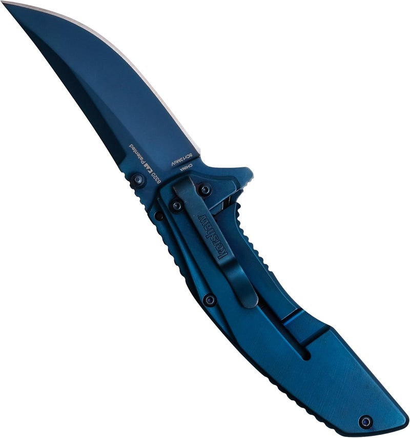 Kershaw Olive Outright Folding Pocket Knife, 3 inch 8Cr13MoV Stainless Steel Blade, Pocketclip - Image 4
